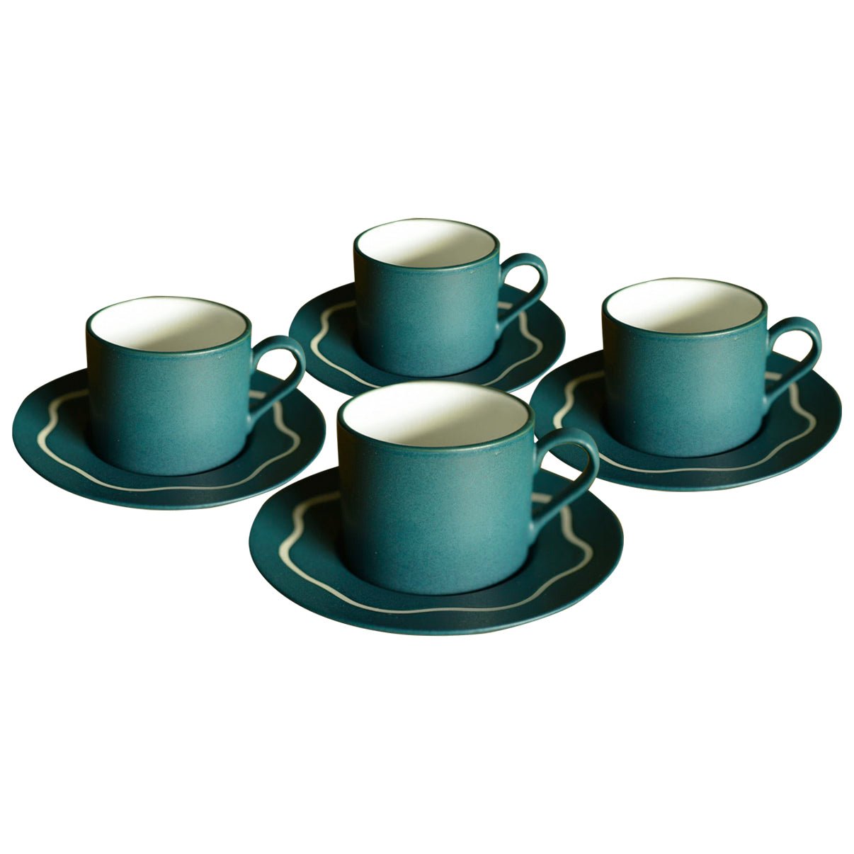 1970's Japanese Cup and Saucer - Set of 4 - House.warmings