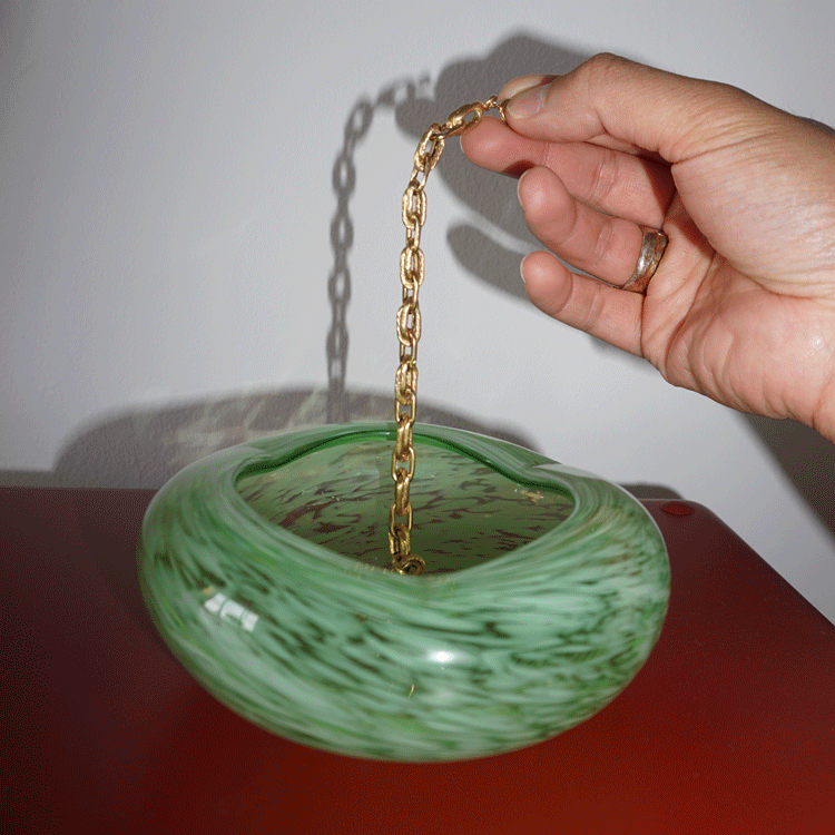 Vintage Japanese Art Glass Tray - House.warmings